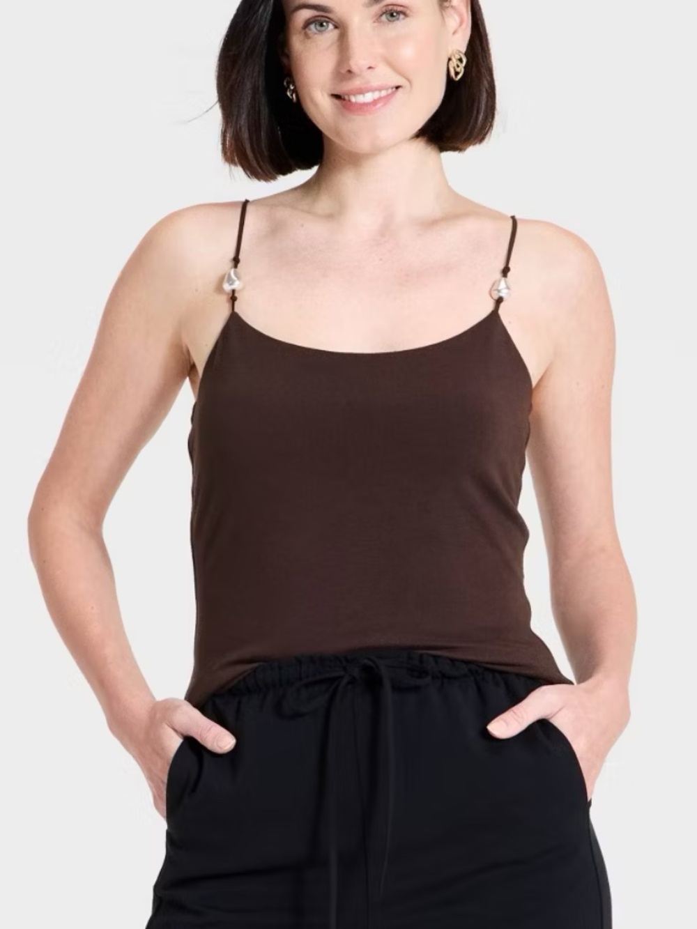A New Day Pearl Sculpt Cami Tank Top - M